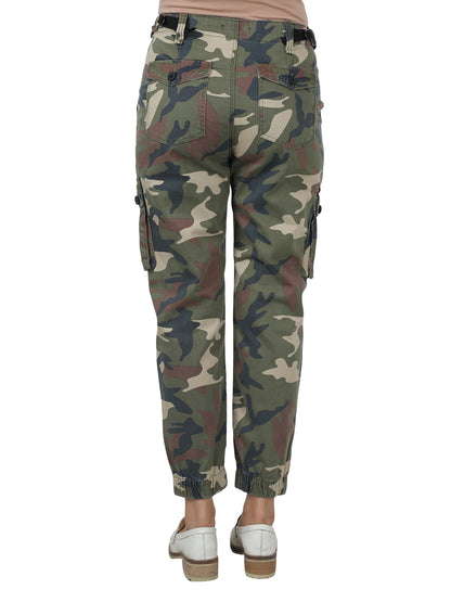 Camouflage Full Length Cotton Cargo Jogger