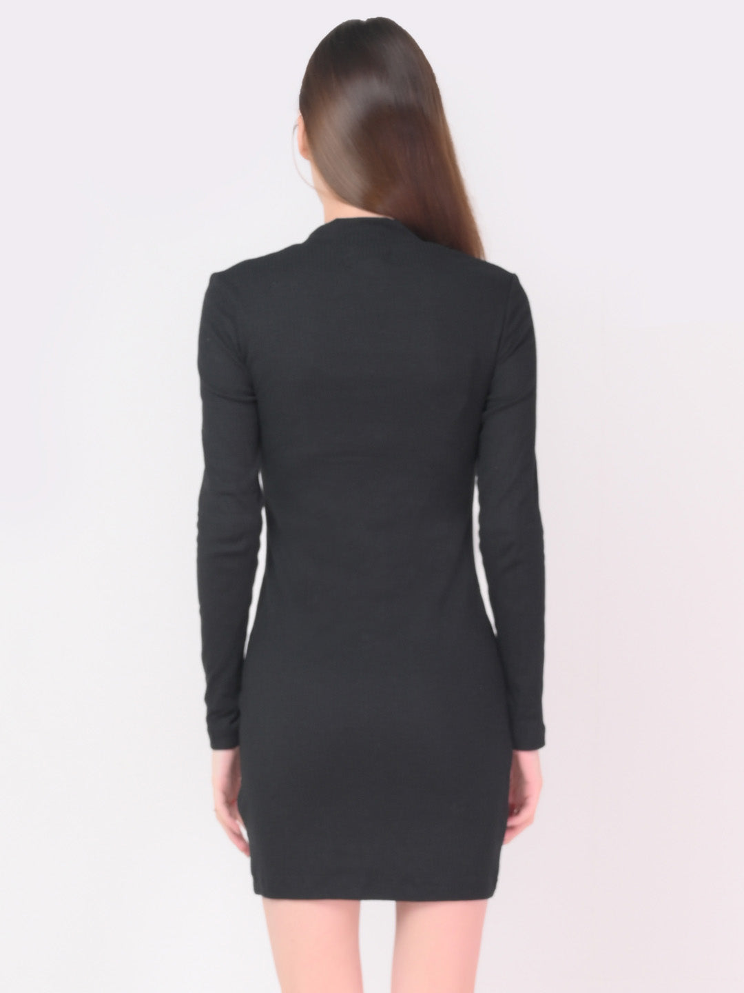 Bodycon Full Sleeve Black Dress