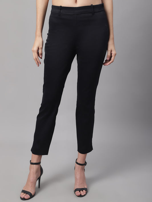 Cotton Stretchable Slim Fit Black Jegging