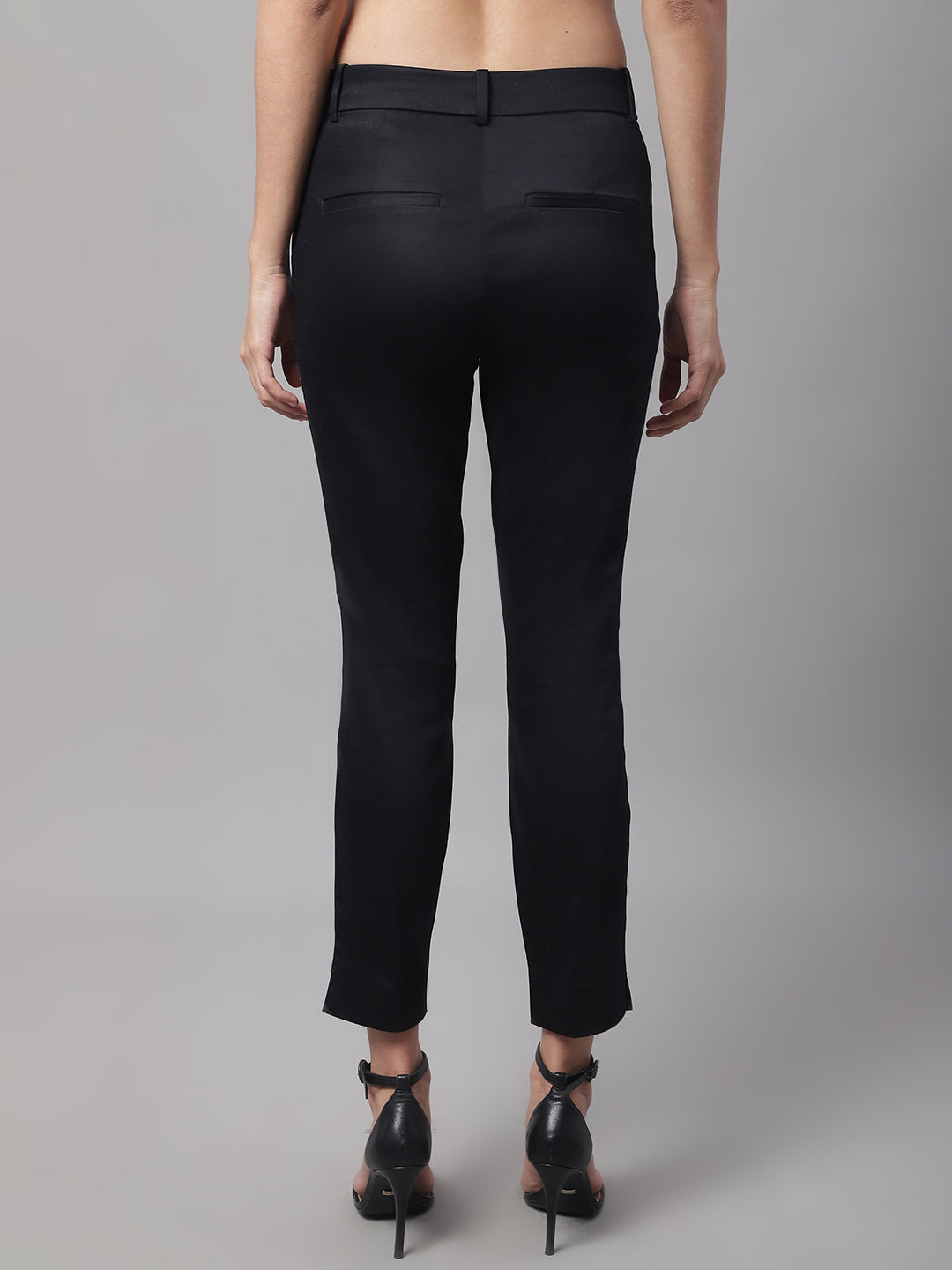 Cotton Stretchable Slim Fit Black Jegging