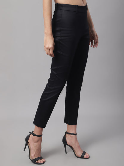 Cotton Stretchable Slim Fit Black Jegging