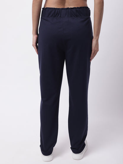 Regular Fit Cotton Dark Blue Trousers