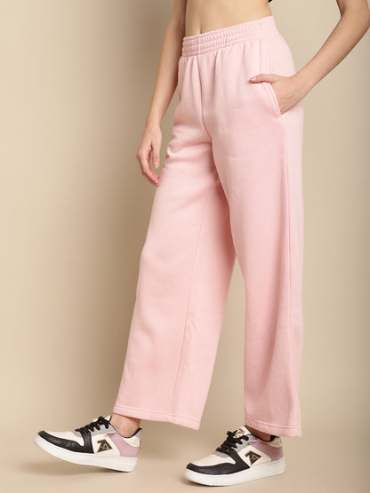 Baby Pink Straight leg trousers