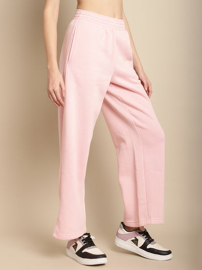 Baby Pink Straight leg trousers