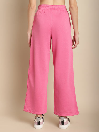 Pink straight leg trousers