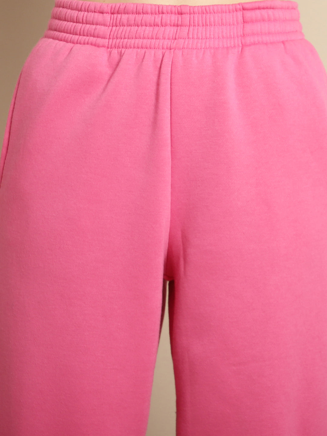 Pink straight leg trousers