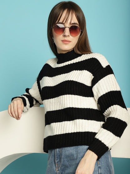 Black and White Stripe Sweater