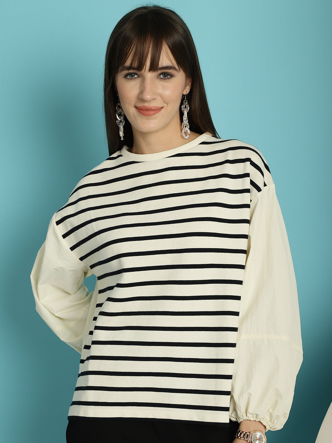 Striped Long Sleeve Top