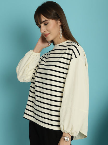 Striped Long Sleeve Top