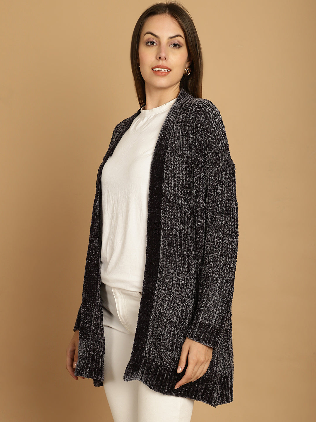 NoBarr Women's Dark Grey Shrug