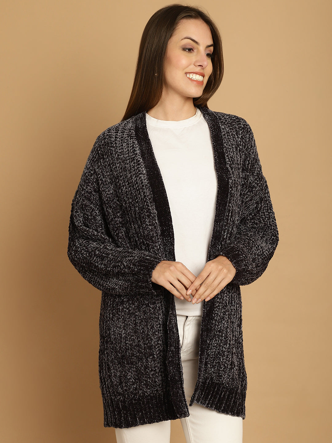 NoBarr Women's Dark Grey Shrug