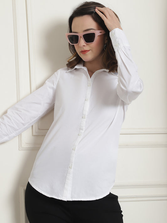 Regular Fit Style Quotient White Smart Formal Shirt