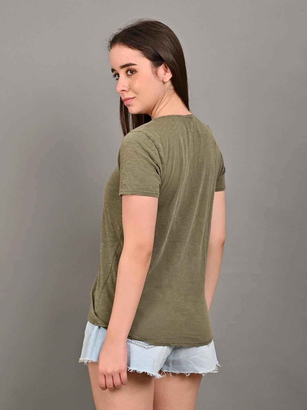 Viscose Olive Oil-Dyed Regular Top