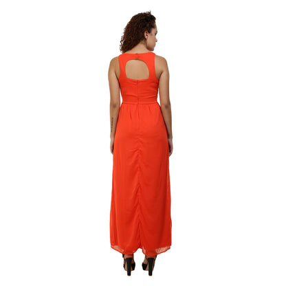 Orange Maxi Dress for Women